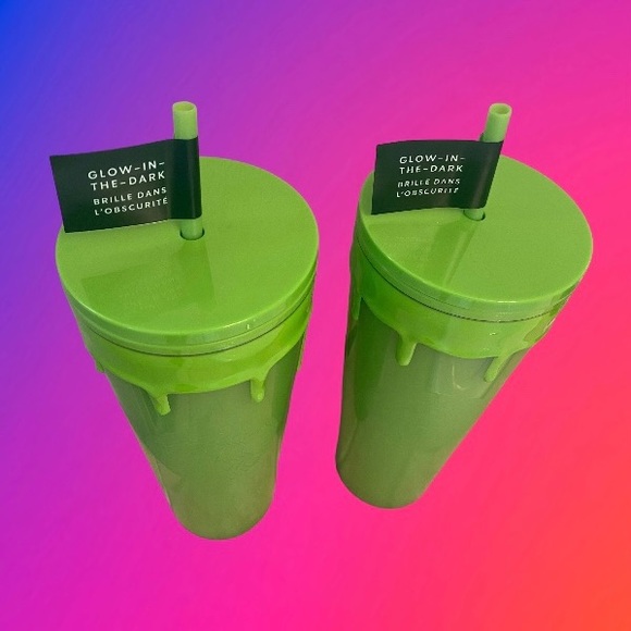 Starbucks Green Slime Halloween Cup, Glow in the Dark, 24oz Venti, NWT - Picture 4 of 5